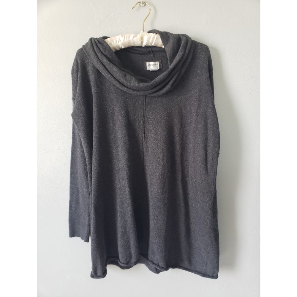 Motherhood maternity cowlneck grey Long Sleeve sweater size large